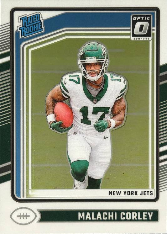 Malachi Corley Optic Rated Rookie Jets