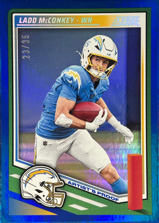 Ladd McConkey Score Blue /35 Chargers