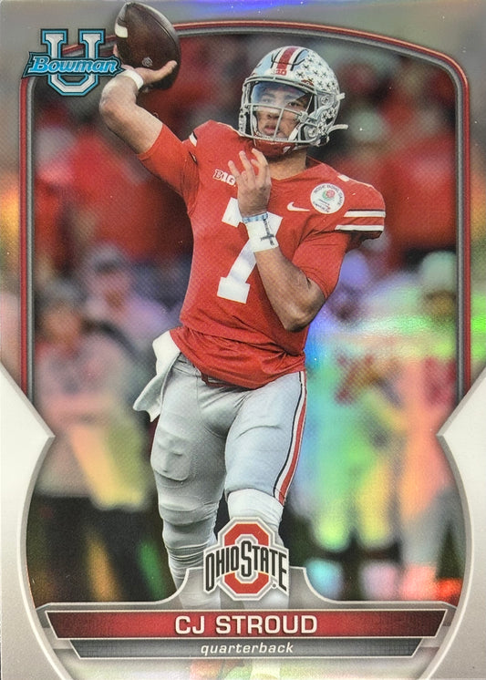 CJ Stroud Bowman U Chrome Refractor Texans