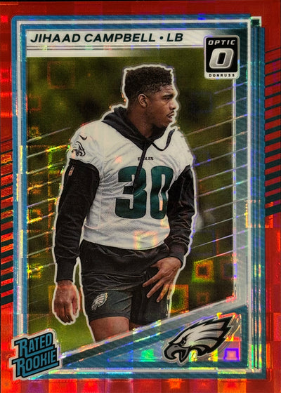 Jihaad Campbell Optic-Preview Red Pandora Rookie Eagles