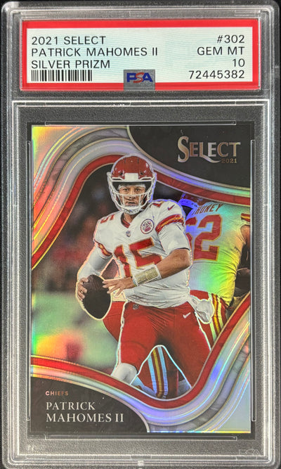 Patrick Mahomes 2021 Select Silver PSA 10 Field Level Chiefs