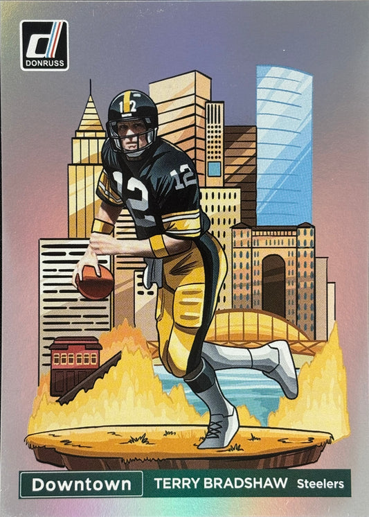 Terry Bradshaw 2024 Donruss Downtown! Steelers