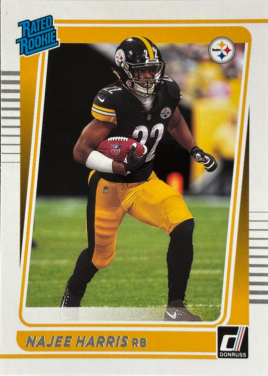 Najee Harris Donruss Rated Rookie Steelers