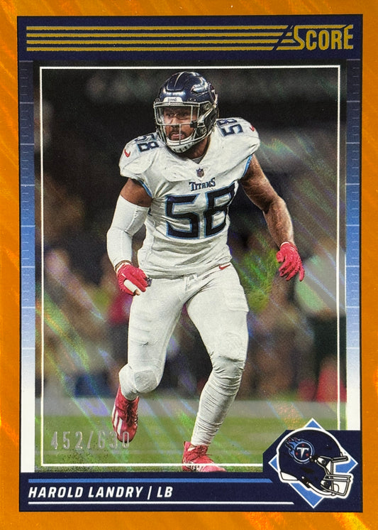 Harold Laundry Score Orange /630 Titans