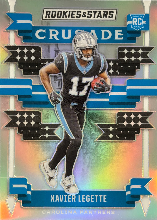 Xavier Legette Crusade Silver Rookie Panthers