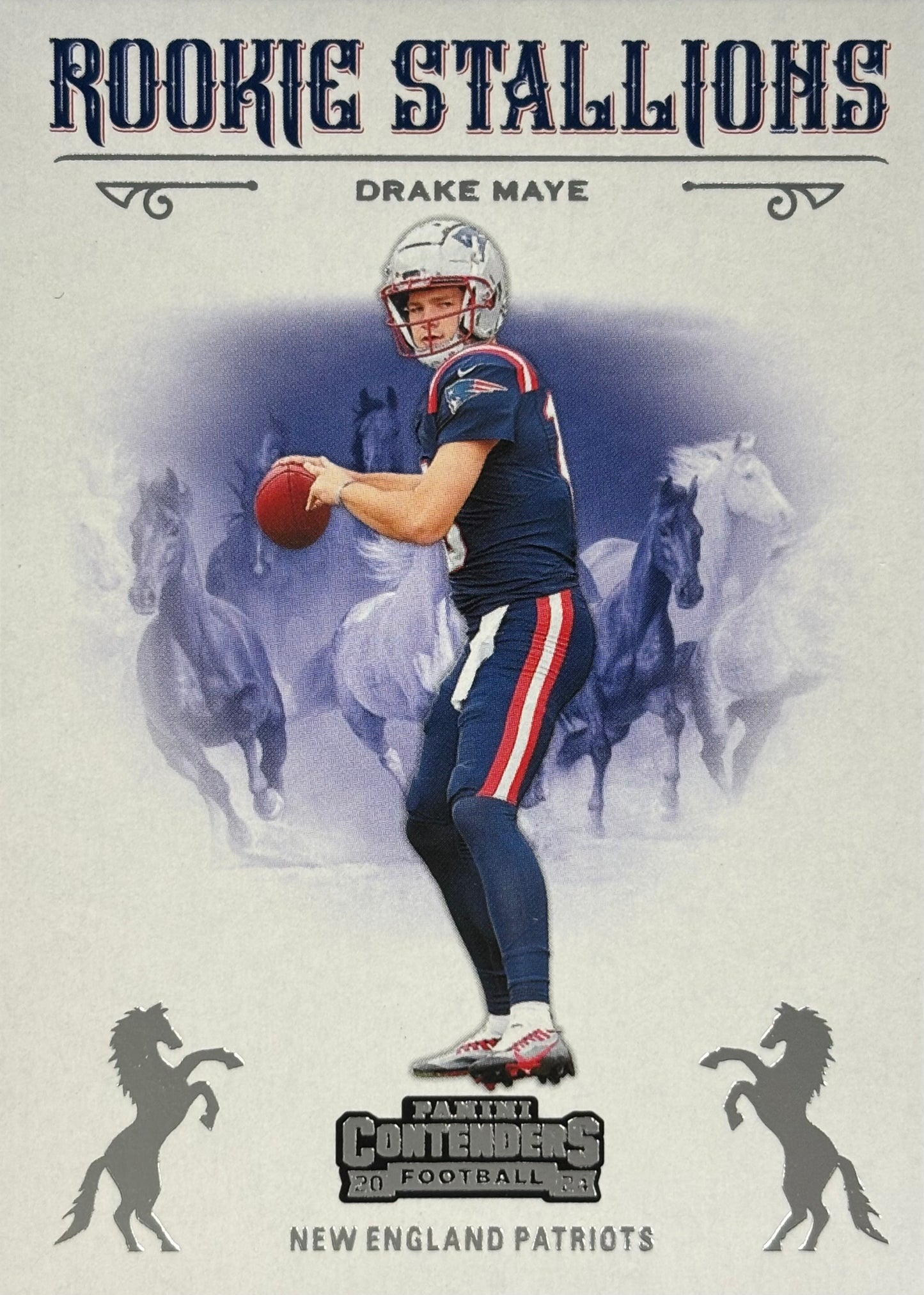 Drake Maye Rookie Stallions Patriots Sports Card