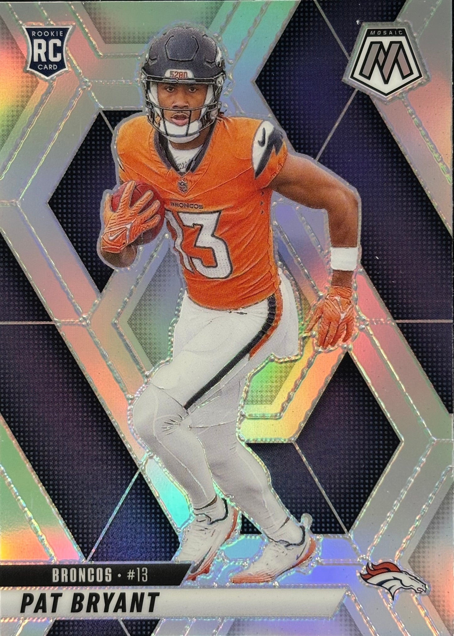 Pat Bryant Mosaic Silver Rookie Broncos