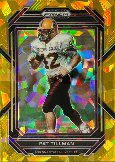 Pat Tillman Prizm Draft Gold Ice Cardinals