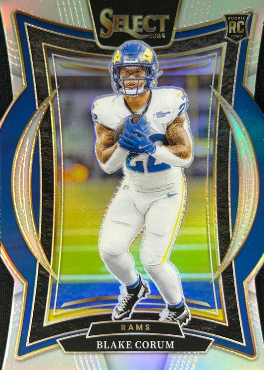 Blake Corum Select Silver Die-Cut Rookie Rams