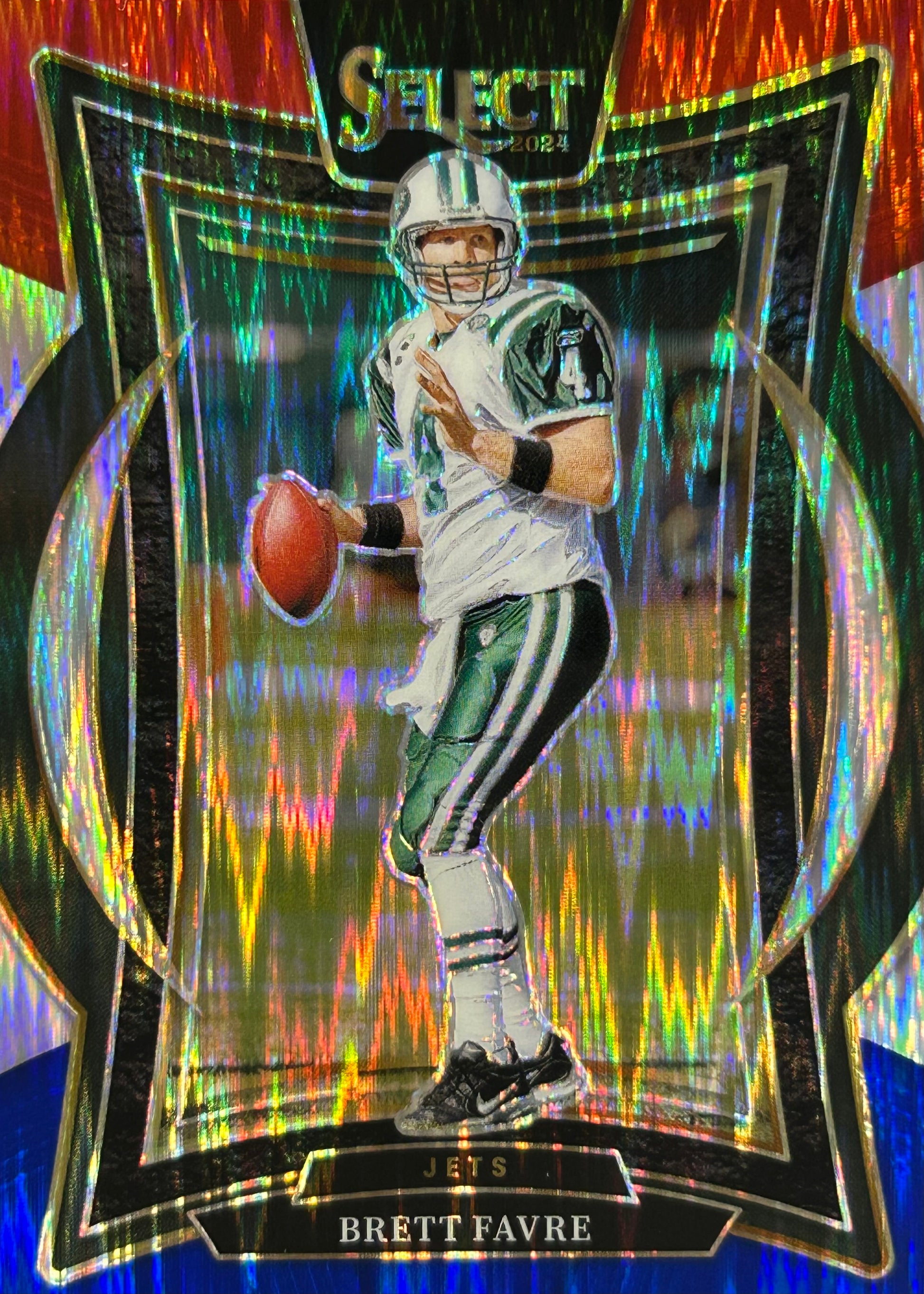 Brett Favre Select Red Blue Shock Jets – Wayne Collection