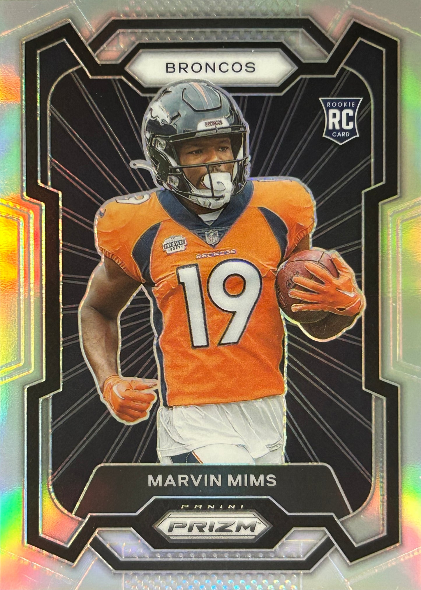 Marvin Mims Prizm Variation Rookie Broncos