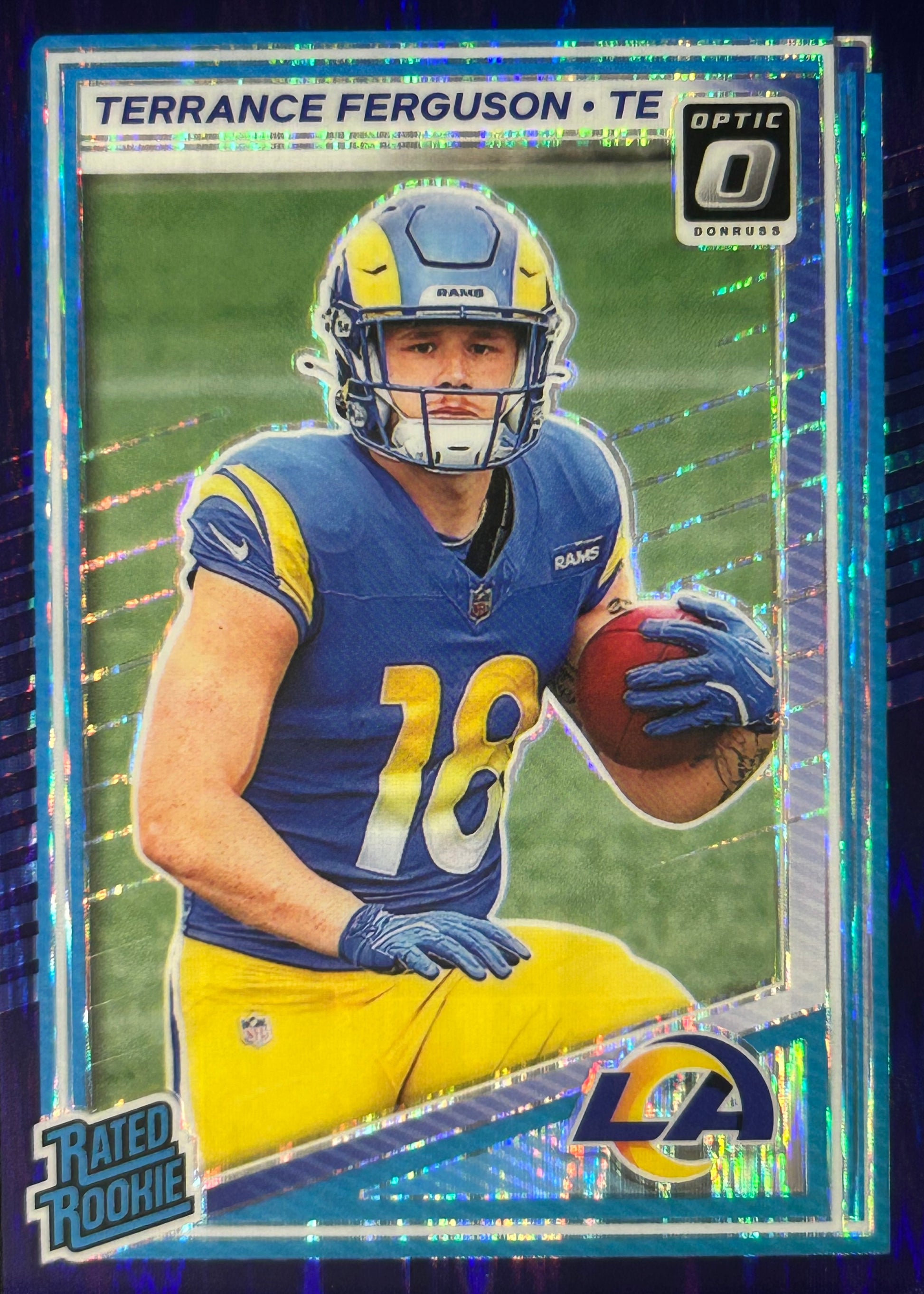 Terrance Ferguson Optic Purple Shock Rookie Rams Sports Card