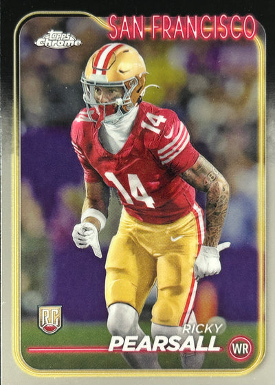 Ricky Pearsall Topps Chrome Rookie 49ers