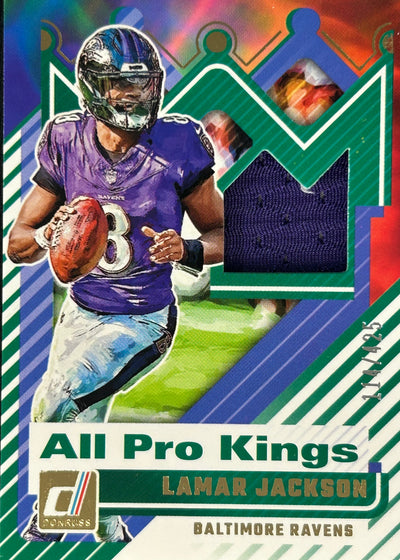 Lamar Jackson All Pro Kings Patch /425 Ravens