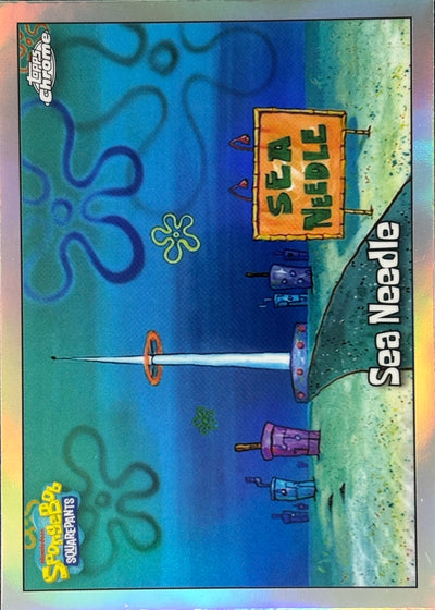 Sea Needle Refractor Topps Chrome SpongeBob