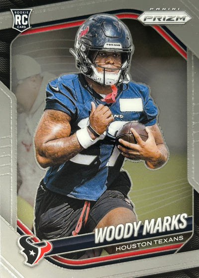 Woody Marks Prizm Rookie Texans Sports Card