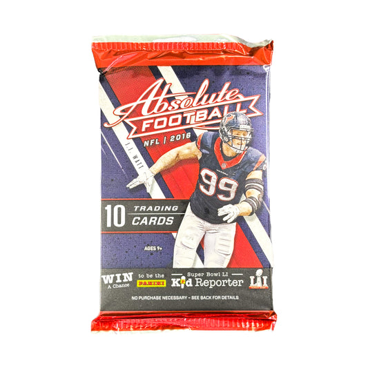 2016 Panini Absolute Football Retail Pack Sports Card