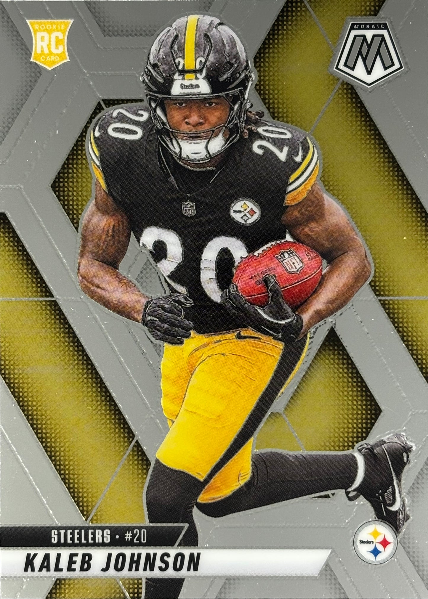 Kaleb Johnson Mosaic Rookie Steelers