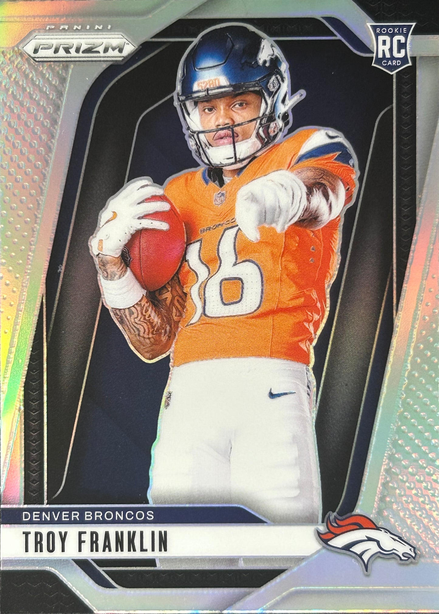 Troy Franklin Prizm Variation Rookie Broncos