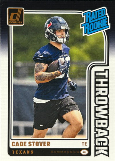 Cade Stover Throwback Rookie Texans Sports Card