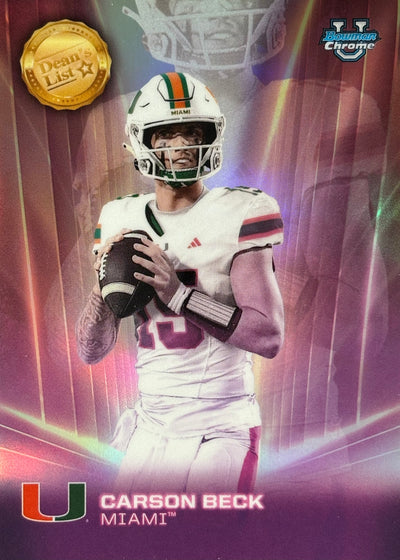 Carson Beck Bowman U Chrome Dean’s List