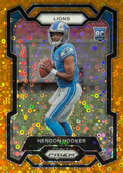 Hendon Hooker Prizm Orange Disco Rookie Lions
