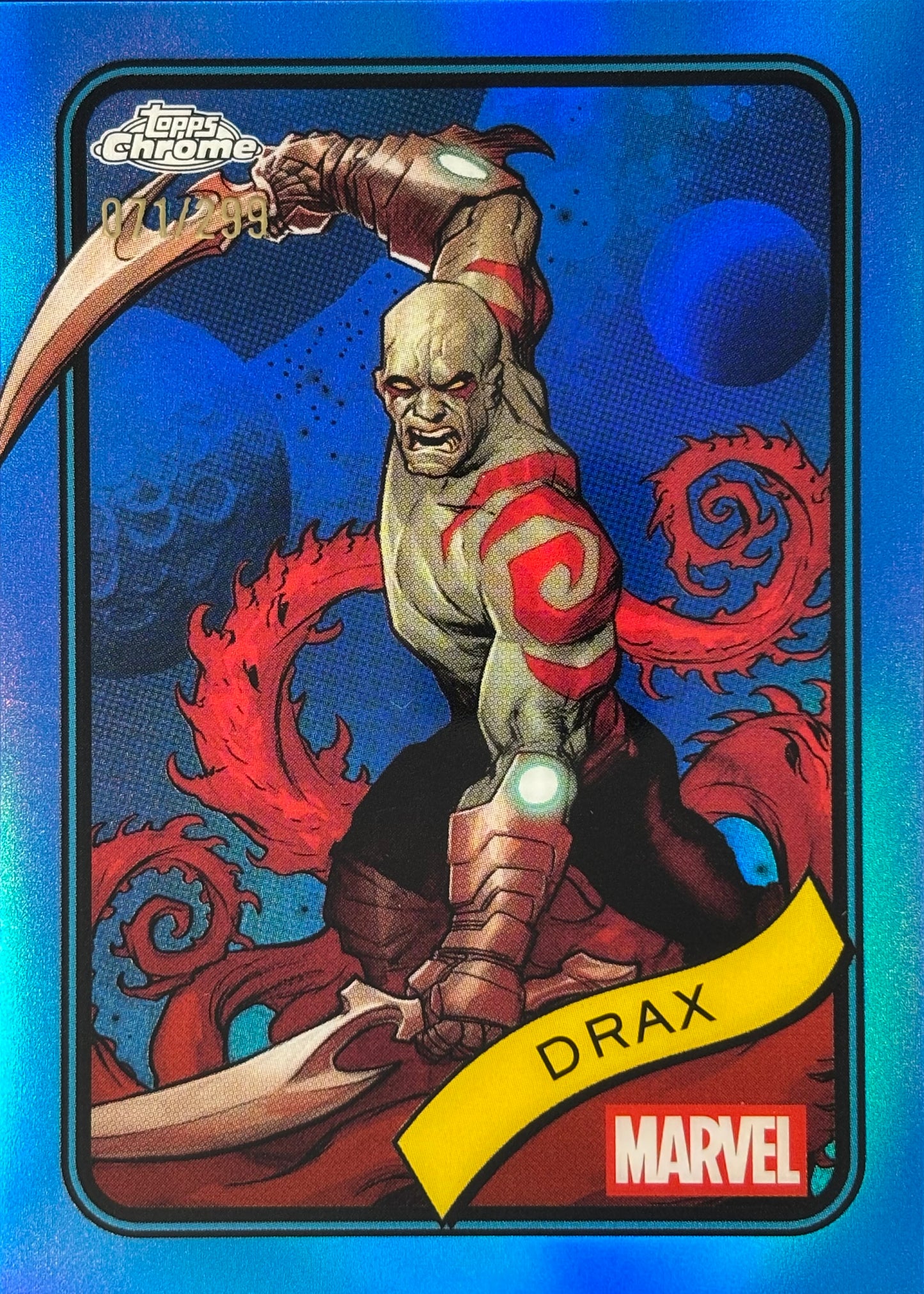 Drax Topps Chrome /299 Marvel