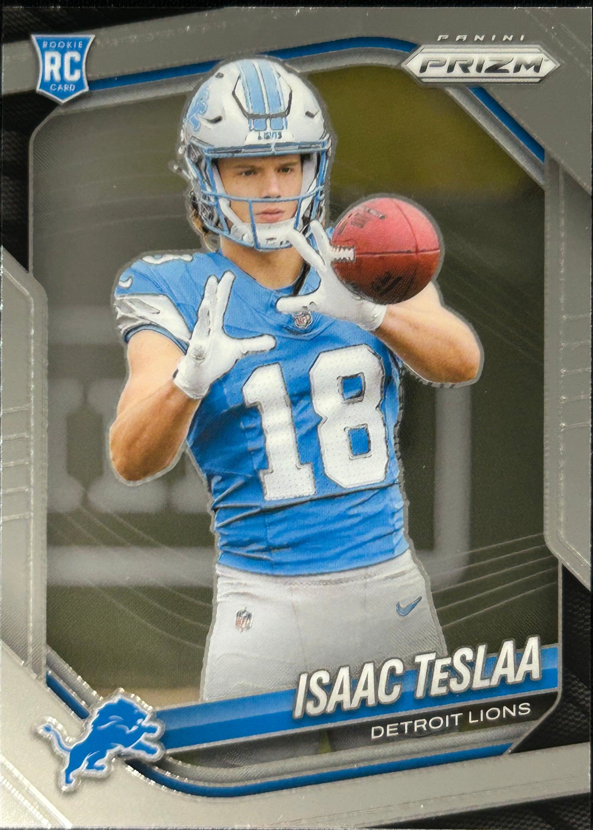 Isaac TeSlaa Prizm Rookie Lions Sports Card