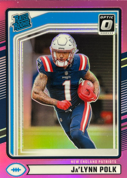 Ja’Lynn Polk Optic Pink Rookie Patriots