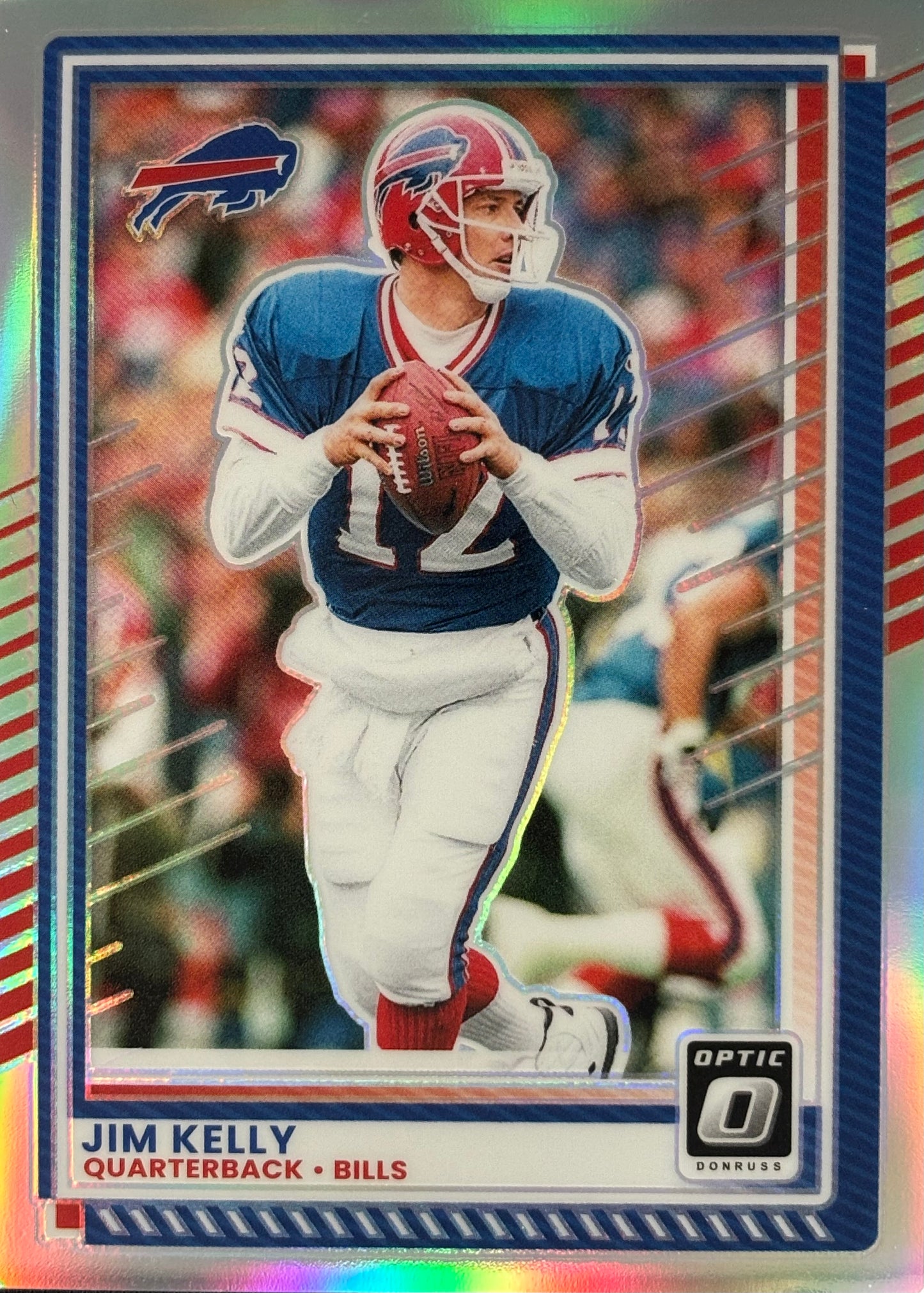 Jim Kelly Optic Holo Bills Sports Card