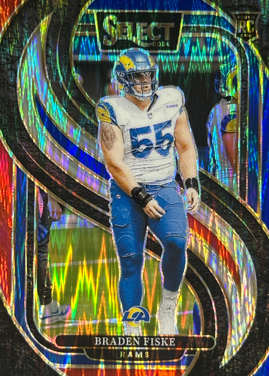 Braden Fiske Select Red Blue Shock Rookie Ramso