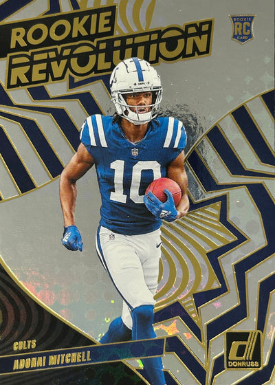 Adonai Mitchell Rookie Revolution Rookie Colts Sports Card