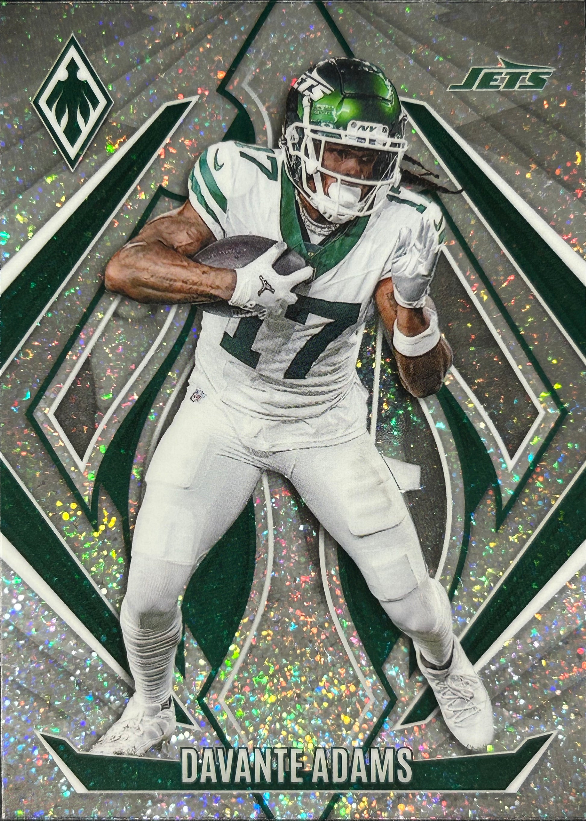 Davante Adams Phoenix Glitter Jets Rams Sports Card