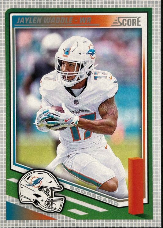 Jaylen Waddle Scorecard Score Dolphins