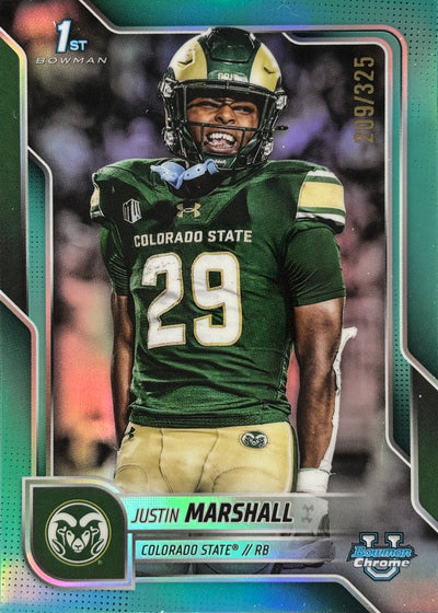 Justin Marshall Bowman U Chrome Aqua /275