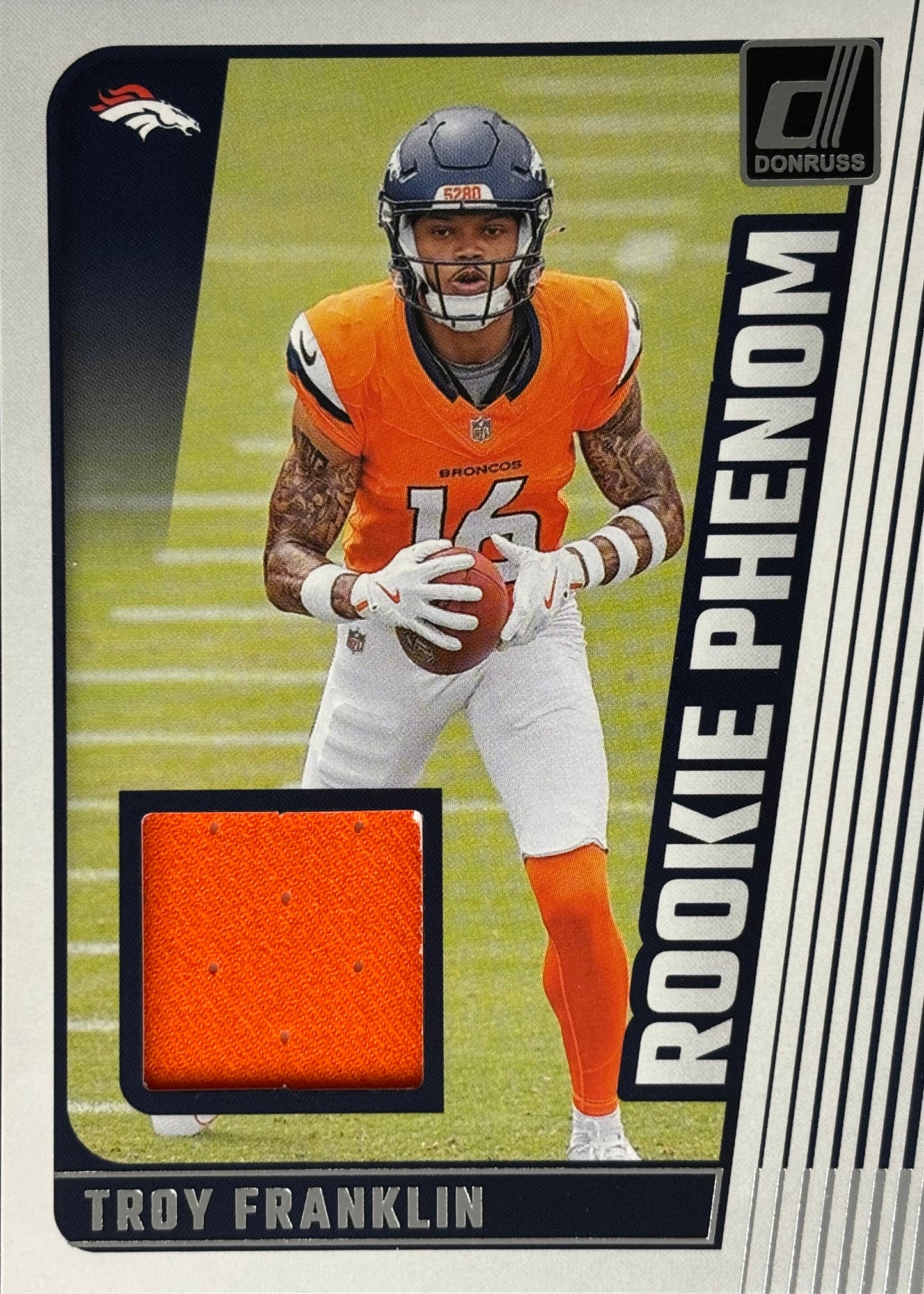 Troy Franklin Rookie Phenoms Patch Broncos