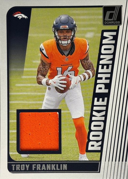 Troy Franklin Rookie Phenoms Patch Broncos