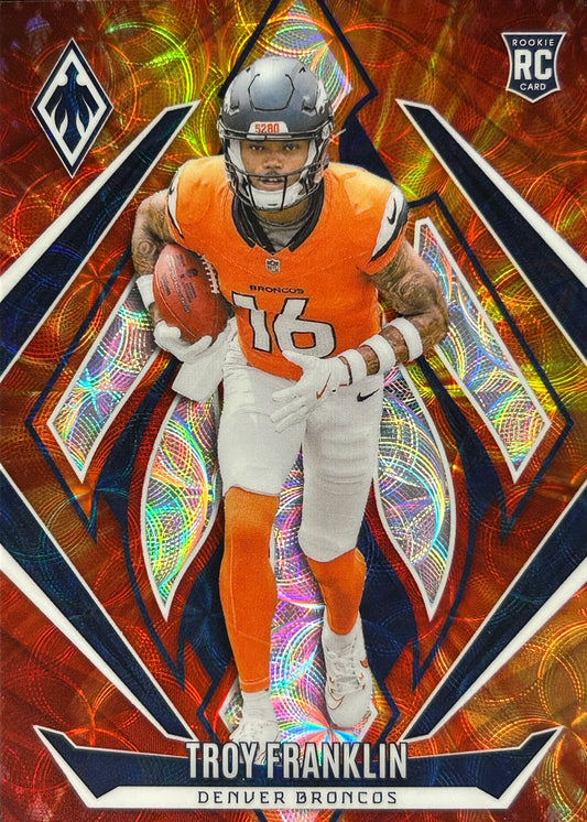 Troy Franklin Phoenix Fire Burst /350 Rookie Broncos