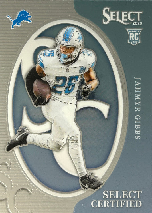 Jahmyr Gibbs Select Certified Rookie Lions