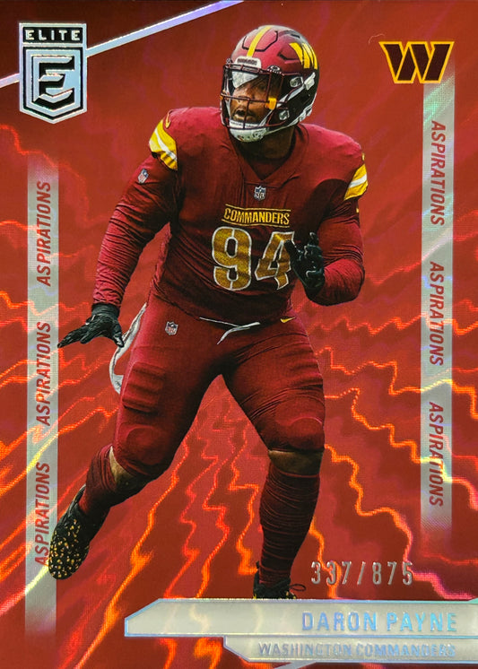 Daron Payne Elite /875 Commanders