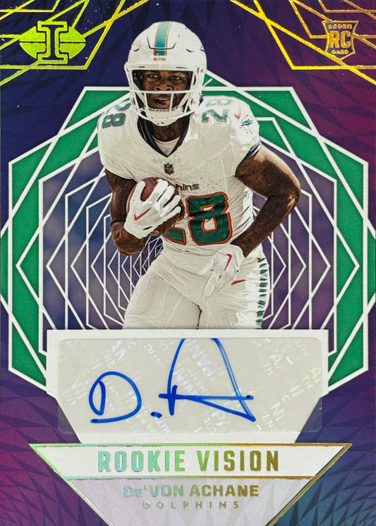 De’von Achane Illusions Rookie Vision Auto /10