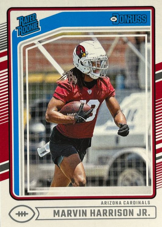 Marvin Harrison Jr. Donruss Rated Rookie Cardinals