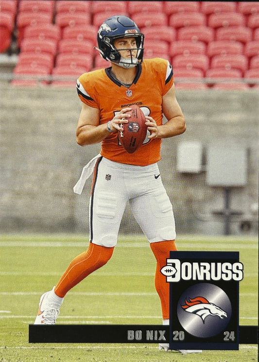 Bo Nix Donruss Throwback Rookie