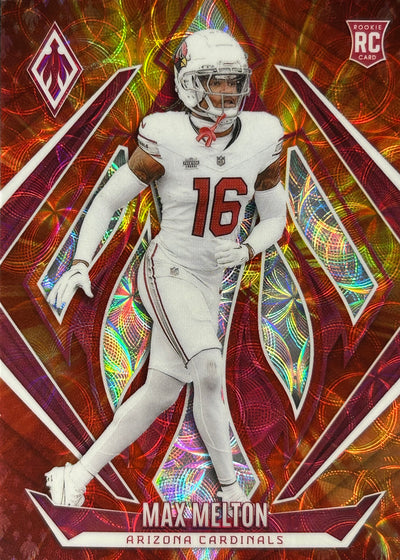 Max Melton Fire Burst /350 Rookie Cardinals