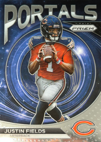 Justin Fields Prizm Portals Jets Bears