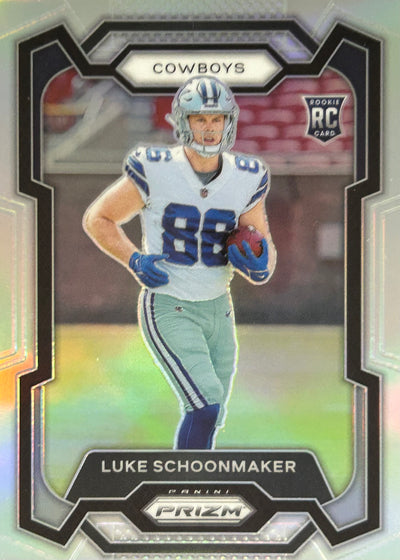 Luke Schoonmaker Prizm Silver Rookie Cowboys