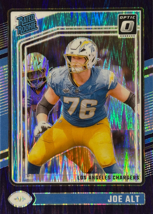 Joe Alt Optic Purple Shock Rookie Chargers