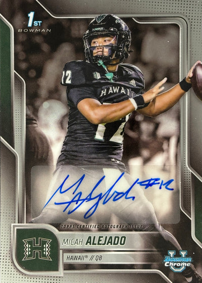 Micah Alejado Bowman U Chrome Auto 1st