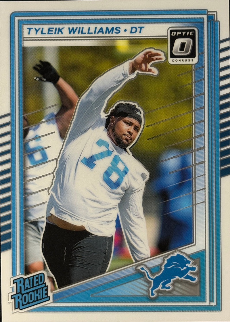 Tyleik Williams Optic Rated Rookie Lions