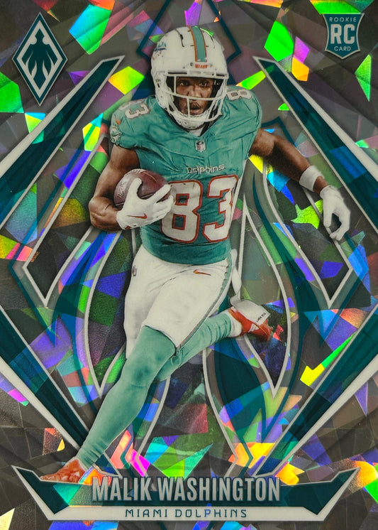 Malik Washington Phoenix Cracked Ice Rookie Dolphins